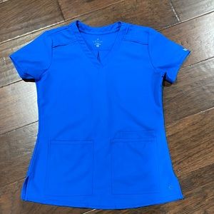 Med Couture xs royal blue top scrub